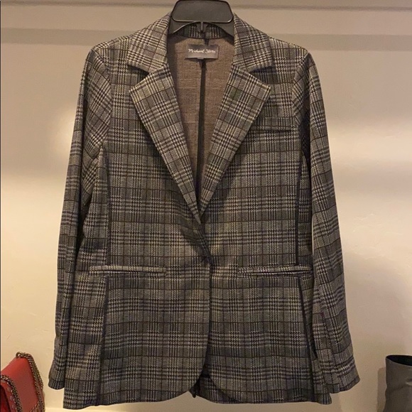 Michael Stars plaid blazer size small - Picture 3 of 7